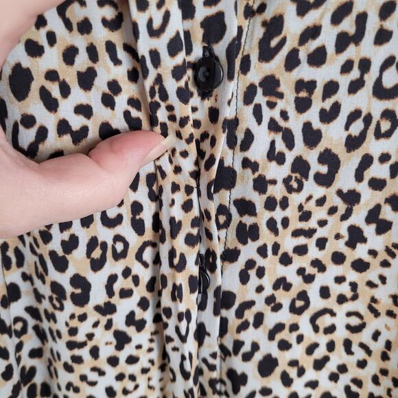Chicos Zenergy cheetah print UPF bungee dress Size XL Travel Active Casual - Picture 11 of 15